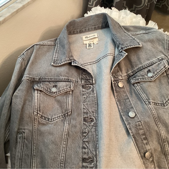 Madewell Gray Denim Jacket - Picture 5 of 7